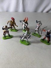 Lot of 6 Britains 1971 Deetail Medieval Knights