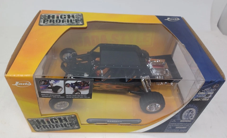   Jada High Profile Sandrail naranja escala 1:24 Die Cast Metal Foto 2 de 4
