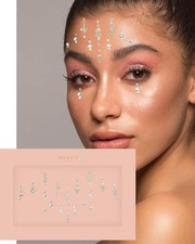 Priyanka Silver Bindis MERCY LONDON Crystal Indian Bindi Face Jewels Go