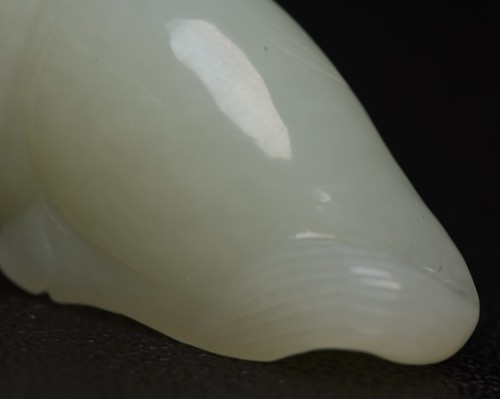 Certified Natural Hetian Jade Hand-carved Exquisite Horse Statue 2311 - Picture 8 of 9