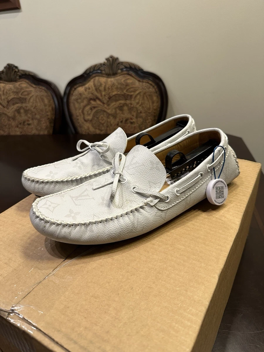 Louis Vuitton Leather Upper Moccasin Casual Shoes for Men for sale