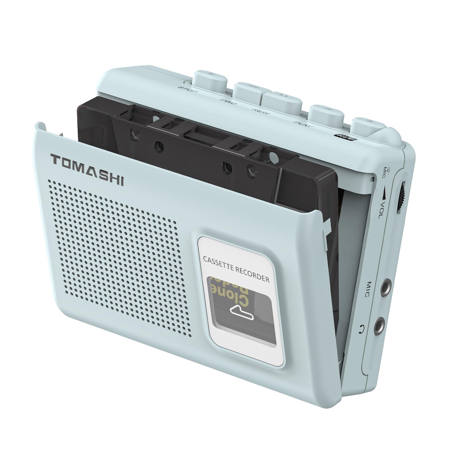 Portable Cassette Player Tape Recorder Walkman with Built-in Speaker,Micropho...