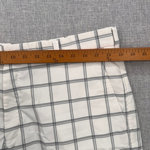 Nike Golf Core karierte Shorts Herren 38 weiß grau Windowpane Preppy Ivy Prep - Bild 5 von 10