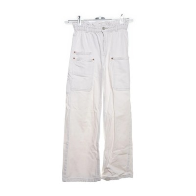Zara, Hose, Größe: 164, Weiß, Baumwolle, Einfarbig, Mädchen #PyY