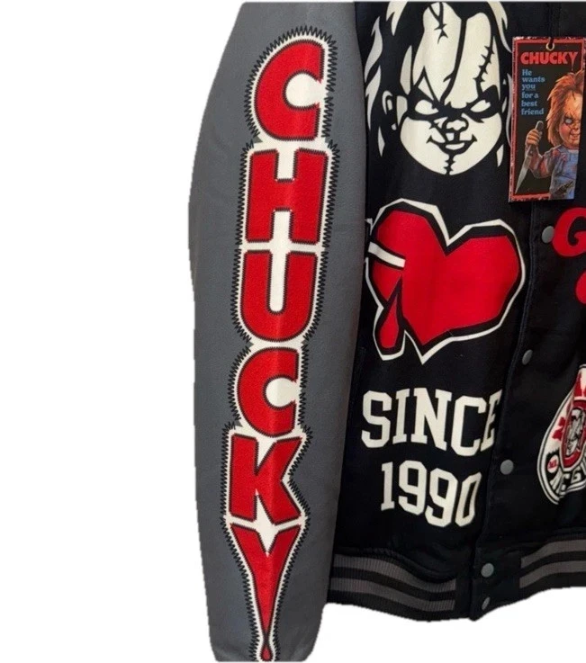 Universal Studios Chucky Good Guys Varsity Halloween Jacket