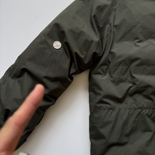 CABELAS Premiere Northern Goose Down Insulated Coat Mens Small Green Corduroy - Picture 15 of 23