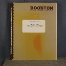 Boonton Model 8201 Modulation Analyzer Instruction and Service Manual