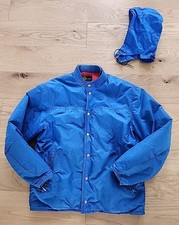 Vintage Roffe Parka Ski Jacket w/ Removable Hood Blue Red Mens Large 1980s
