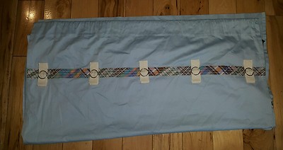 Coussin fauteuil de jardin rayé bleu et blanc imperméable 42x4x115cm