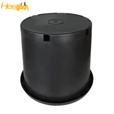 10 Pack 15 Gallon Flower Pots Black Injection Molding Plant Nursery Containers