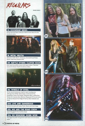 UK Fistful of Metal Magazine Black Sabbath, Kerry King, Deicide, Issue #15, 2024 - Picture 2 of 3