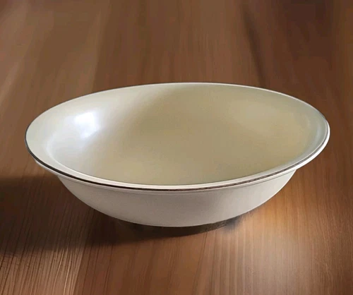 Pfaltzgraff Village Beige w/ Brown Trim 3 QT Large Mixing Serving Salad Bowl#224