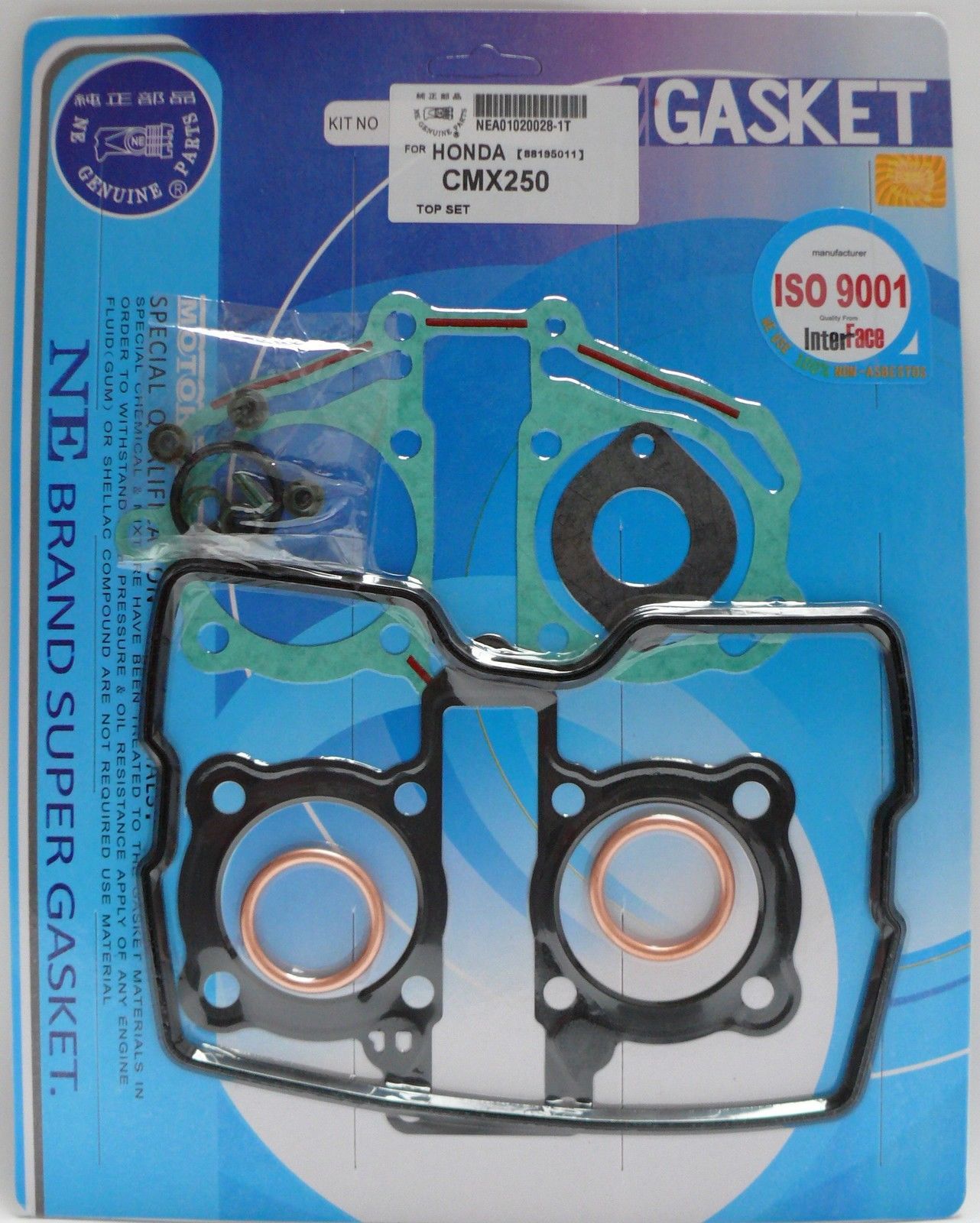 Pochette de joints haut moteur pour moto Honda CM 250 C Custom 1982-1983