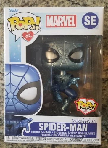 Funko Pop! Make-A-Wish Spider-Man SE Metallic 