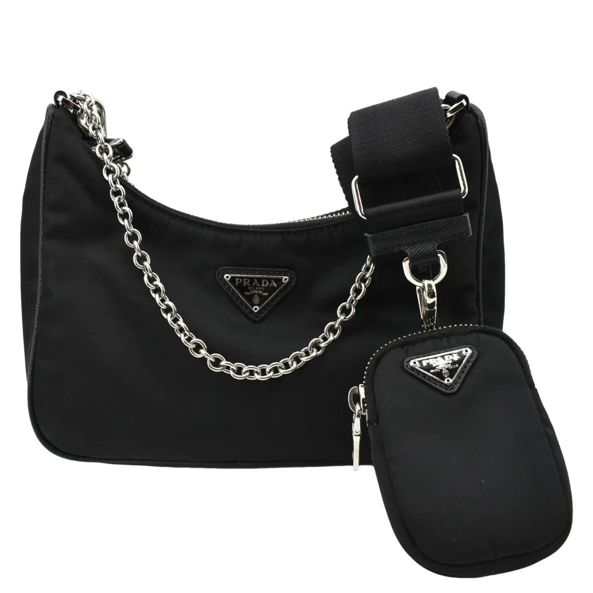 Prada Black Nylon Re-Edition 2005 Shoulder Bag Prada