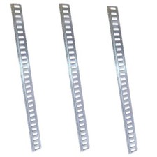 3 Piece Horizontal 8 Ft E-track Trailer Tie-down Rails Galvanized Steel