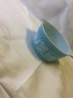 PYREX 473 1 QUART DISH, AMISH TURQUOISE BUTTERPRINT