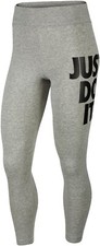 Nike Women Leg-A-See JDI Just Do It 7/8 Legging CJ2657 Grey Black 063 Size S