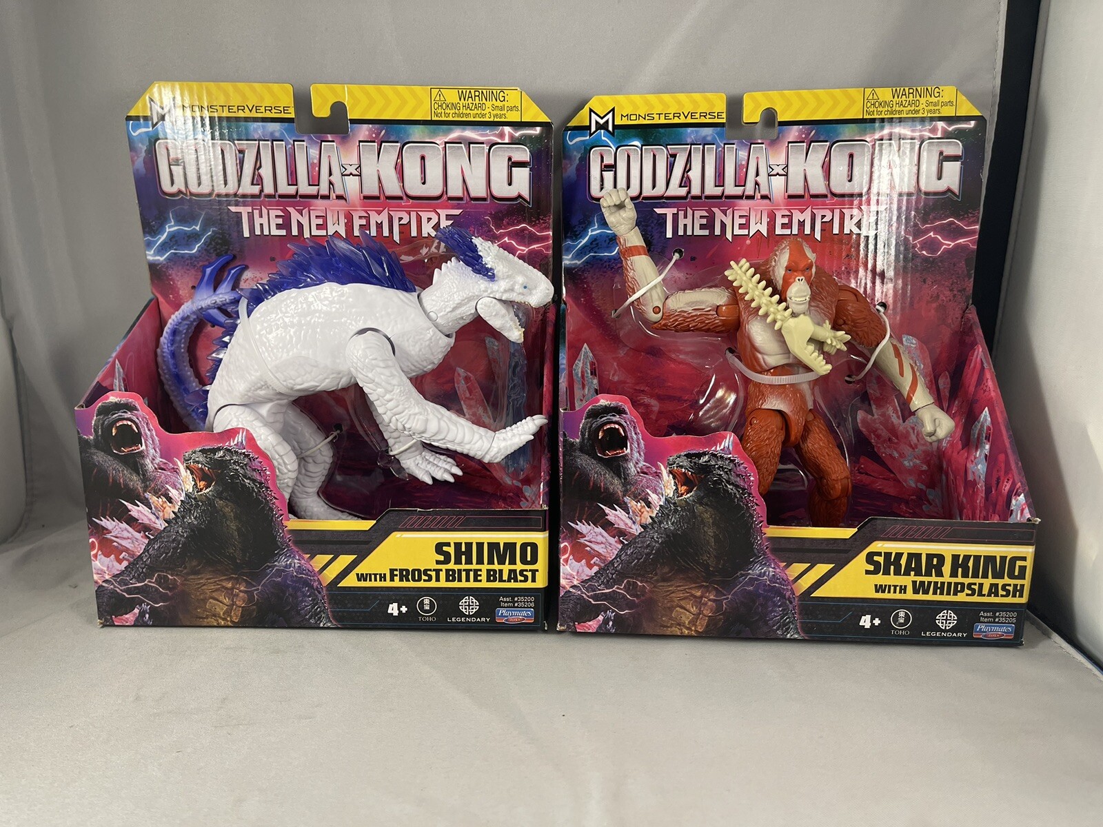 Godzilla x Kong The New Empire Shimo and Skar King 6inch Action Figure 2024 Pair