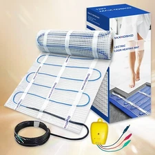 25sqft Electric Floor Heat Mat Underfloor Radiant Heat for Tile/Stone/Laminate