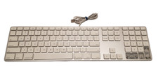Apple A1243 Aluminum Wired Keyboard Numeric Keypad USB - TESTED MISSING 3 CAPS
