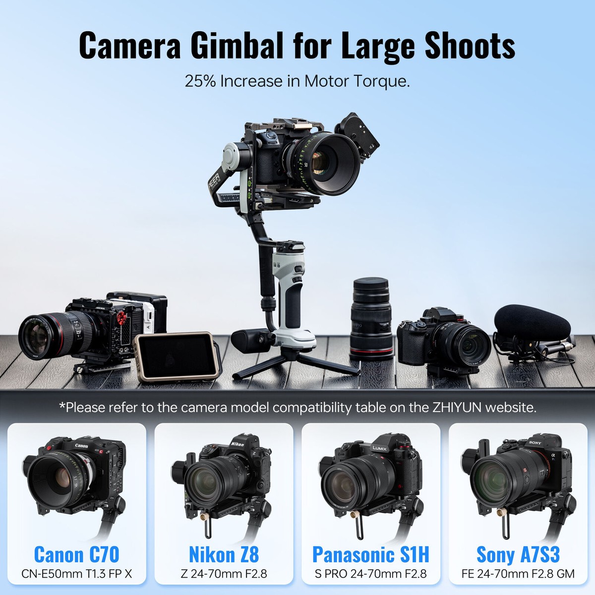 Zhiyun Crane Nikon D750 Compatible Gimbal Weebill S Nikon D750