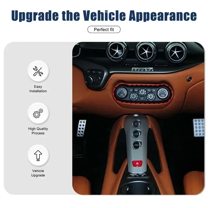 Cubierta central de coche de fibra de carbono real para Ferrari F12 Berlinetta 2013 Foto 2 de 4