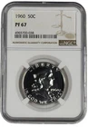 1960 Proof Silver 50c Franklin Half Dollar NGC PF 67