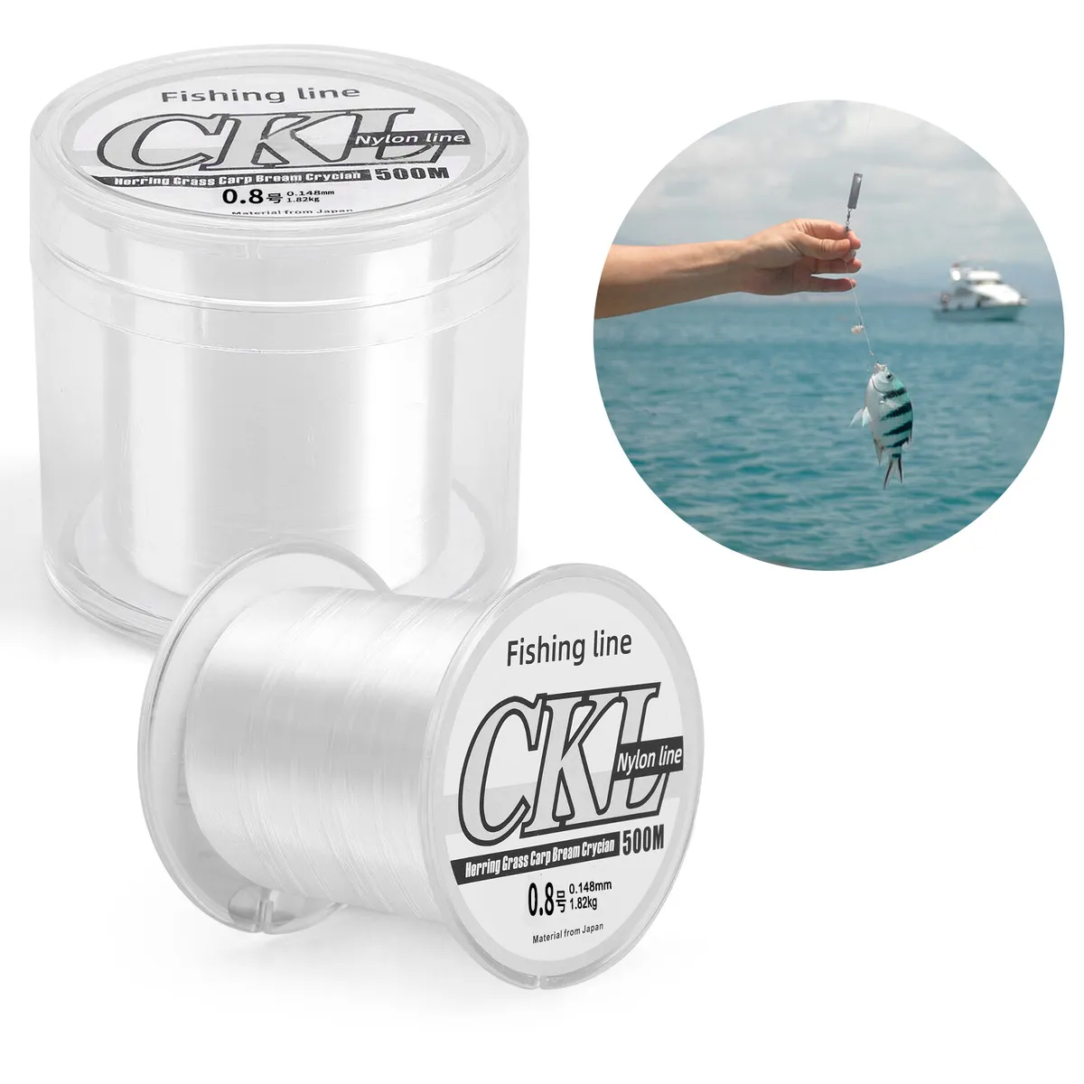 Strong Fishing Line Monofilament, Thick Fishing Wire Invisible