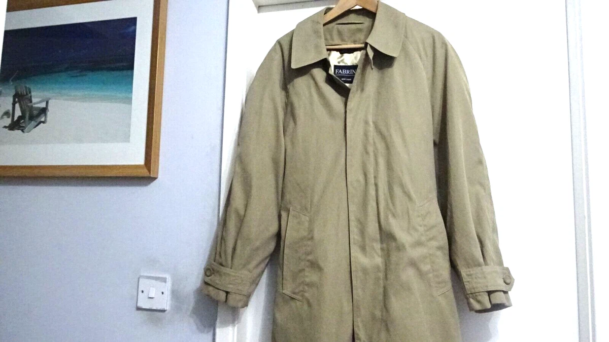 Long khaki top jacket mens
