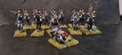 Set of Painted Napoleonic Mounted French Carbiniers - 25mm Scale - Bild 1 von 3