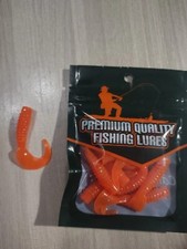 100 PZ mini grub falcetti gomma esca artificiale pesca trota lago spinning  4,5C