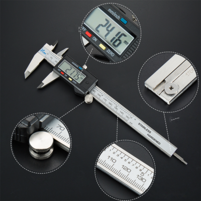 #ad LED Digital Caliper Vernier 6quot; 150mm CNC Electronic Micrometer Ruler Gauge Meter $5.99