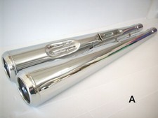 Set Auspuff Endtopf / Exhaust Muffler Honda CB 250 400 N - NEU