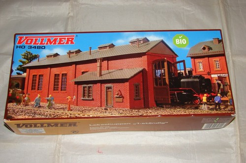 Maquette Vollmer Remise Locomotive Ho 5763 a Monter Neuve En Boite