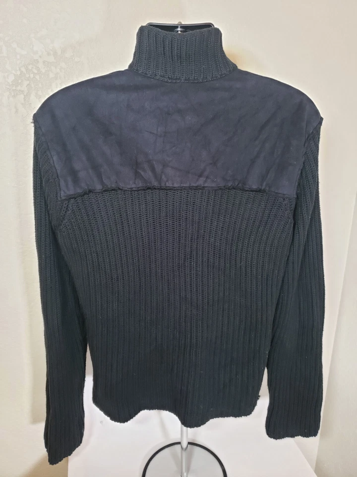 Armani Exchange Mens Black High Neck Full Zip Jacket Size Large - Image 4 of 4