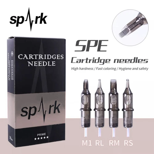20PC Spark Tattoo Disposable Cartridge Needles Round Liner : 1,3,5,7,9,11,14RL - product listing photo