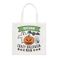 Personalisiert VerrüCkt Halloween Man Regular Tragetasche Spooky Onkel Shopper