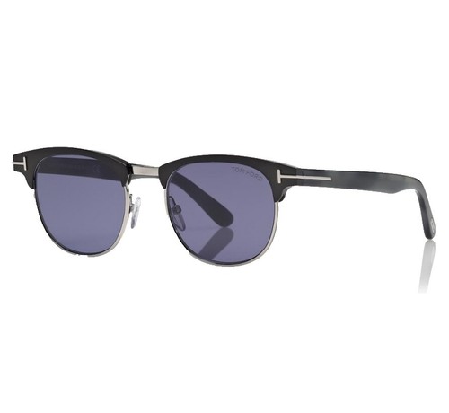 Tom Ford ALISSA FT0608 56G Havana Silver Round Mirror  display picture 3