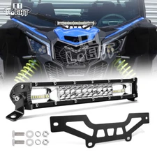 Shock Tower 14" LED Light Bar & Mount Bracket For Can-Am Maverick X3 2016-2023