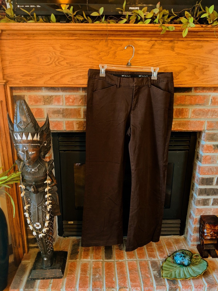 juniors brown dress pants Lee One True Fit Brand Junior Size 11/12 M 14 Years Tween Girls