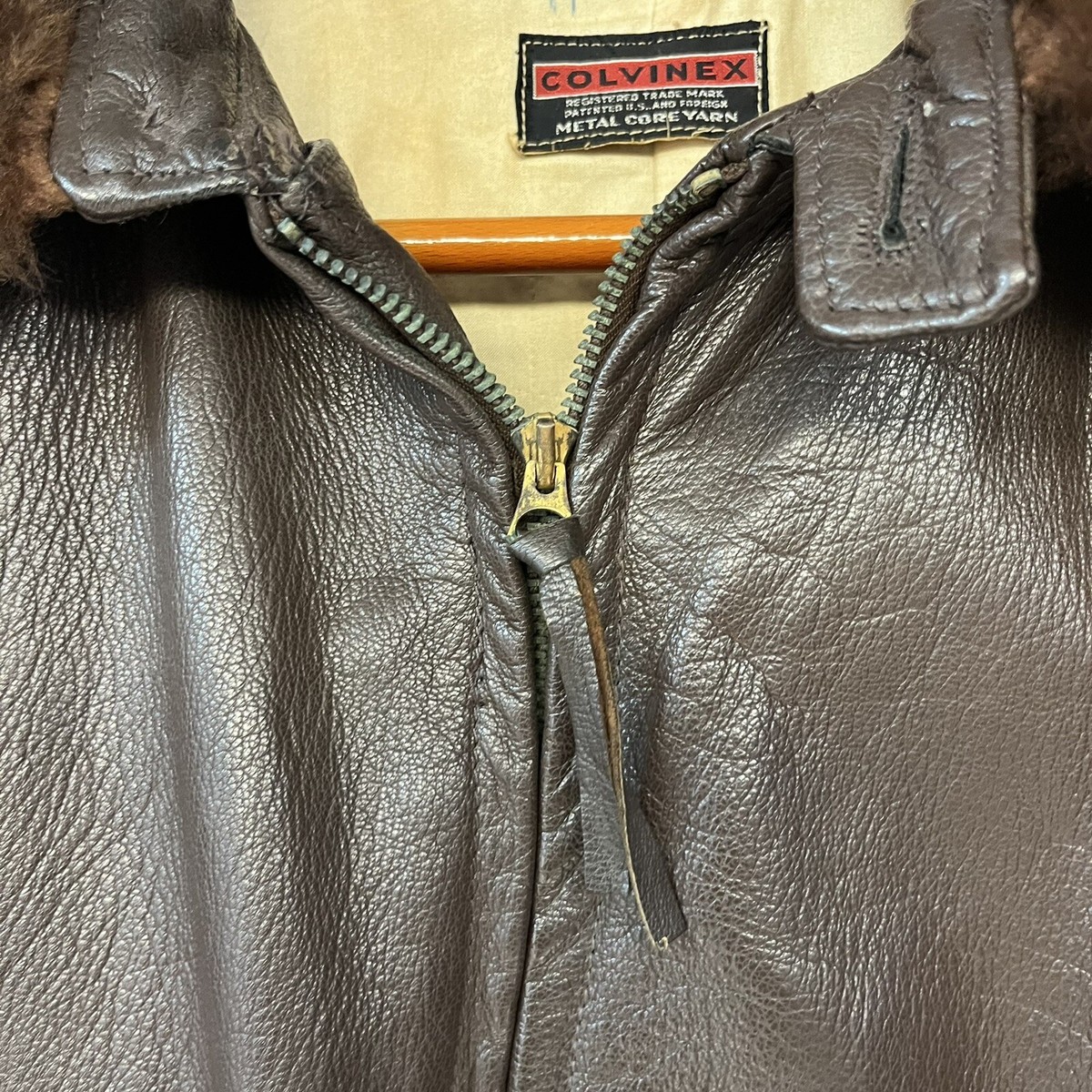 ジャケット・アウター CALLNE Vintage Highneck Short Jacket Sugar Cane Swing Top Jacket Navy Cotton Size 40 Used From