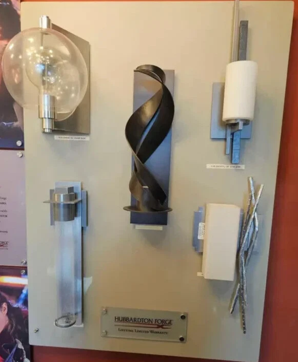 Hubbardton Forge DE COLECCIÓN PLATINO ONDRIAN 1 APLIQUE LIGERO 206301FL-08-G168 Foto 2 de 2