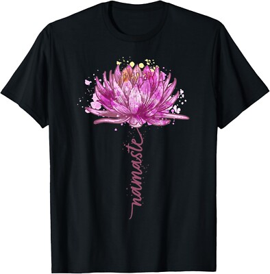 Yoga Namaste Lotus Flower Yoga Water-Lily Yoga Gift Unisex T-Shirt
