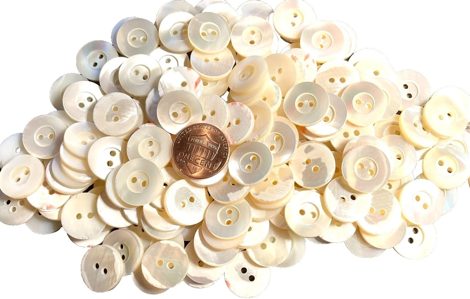Mother of Pearl Upholstery Pack Sewing Buttons