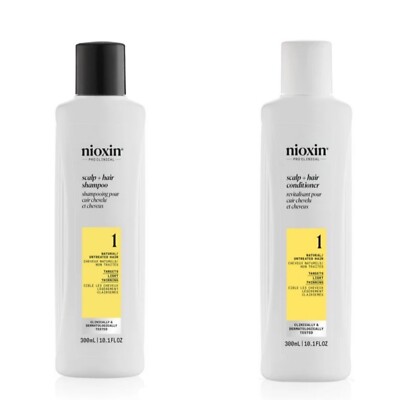 Nioxin System 1 Scalp & Hair Shampoo & Conditioner 300ml