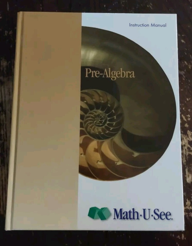 Math u see pre algebra instruction manual dvd ebay