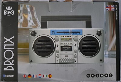 GPO Brooklyn Ghettoblaster Bronx Musik Streaming Lautsprecher 5W Bluetooth 