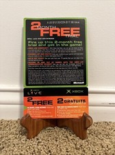 Original Xbox Live 2 Month Trial 2004-05 Unused Codes UNSCRATCHED RARE VTG