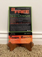 Original Xbox Live 2 Month Trial 2004-05 Unused Codes UNSCRATCHED RARE VTG